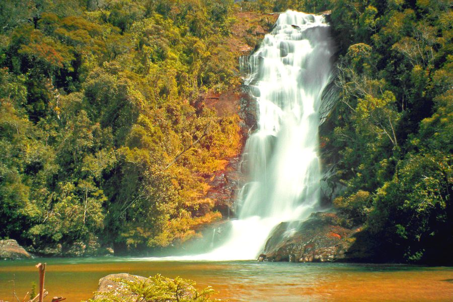 Santo Isidro waterfall near São José do Barreiro