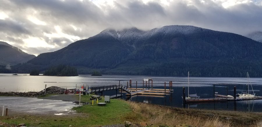 Port Alice with Rumble Beach Marina on the Neroutsos Inlet