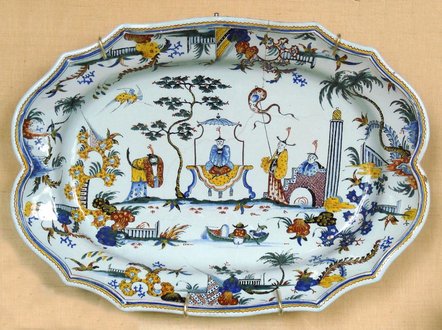 Historic faience object from Sinceny from the 18th century