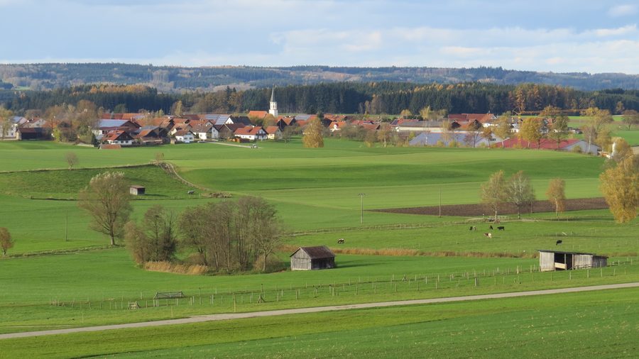 Erisried in the municipality of Stetten in the district of Unterallgäu from the southeast