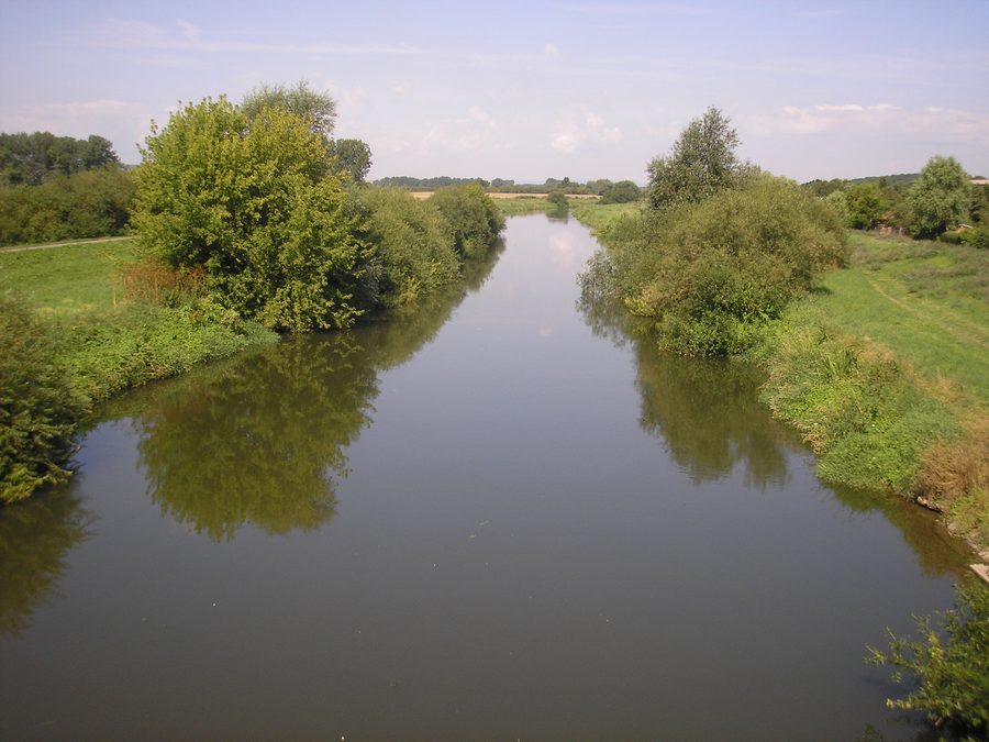 The Unstrut in Roßleben in Thuringia