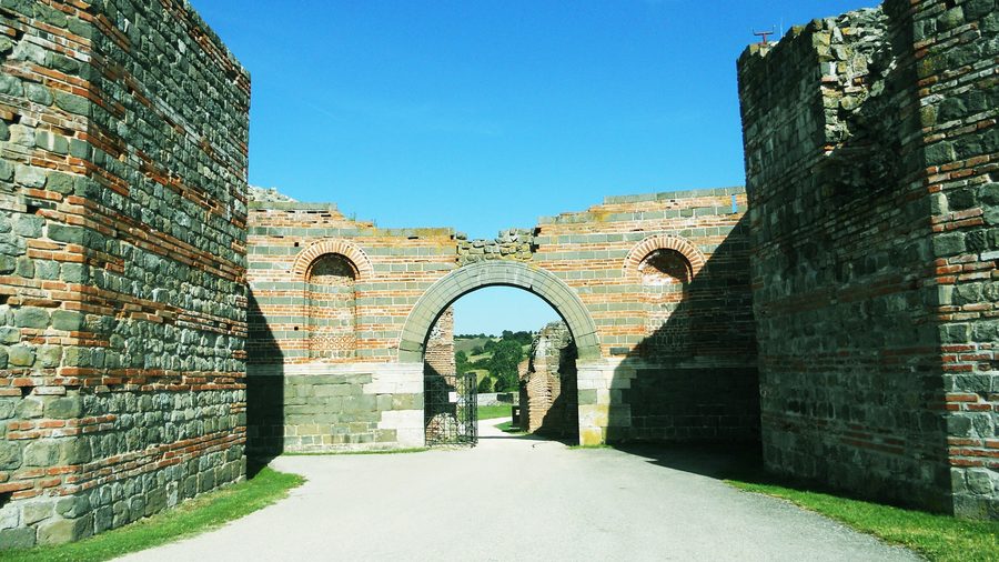 Ruins of the Roman palace complex Felix Romuliana at Gamzigrad near Zaječar