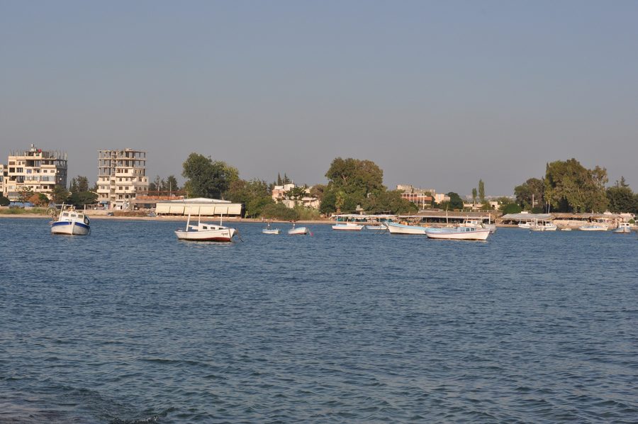 Fishing boats off the coast near Latakia