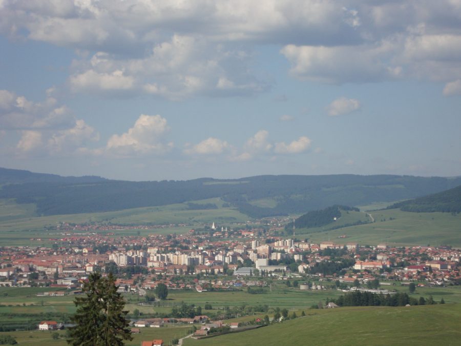 Miercurea Ciuc, also known as CsĂkszereda, in Harghita County, Romania