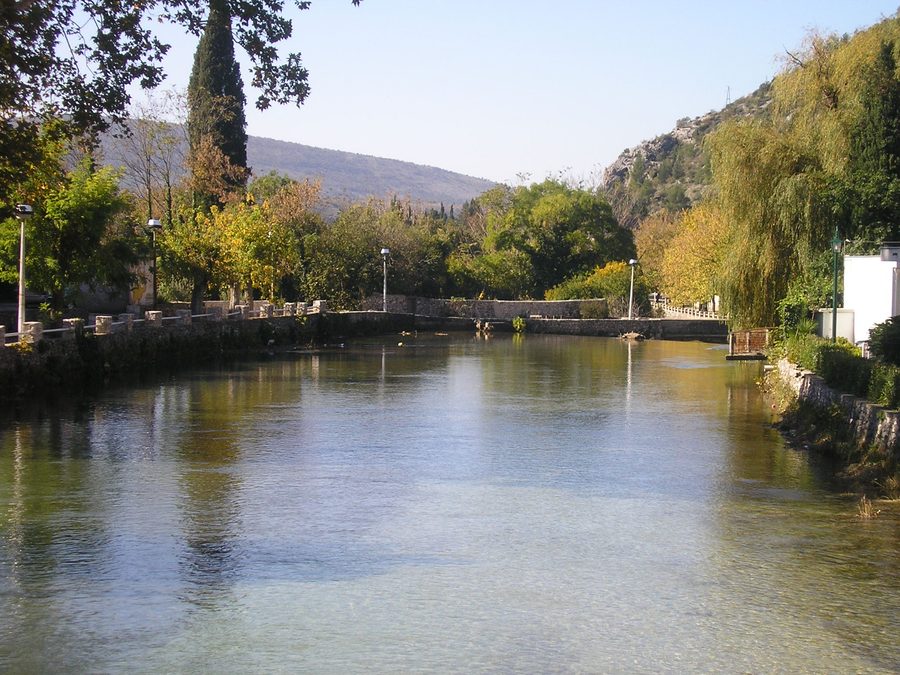 The Bregava flows through Stolac