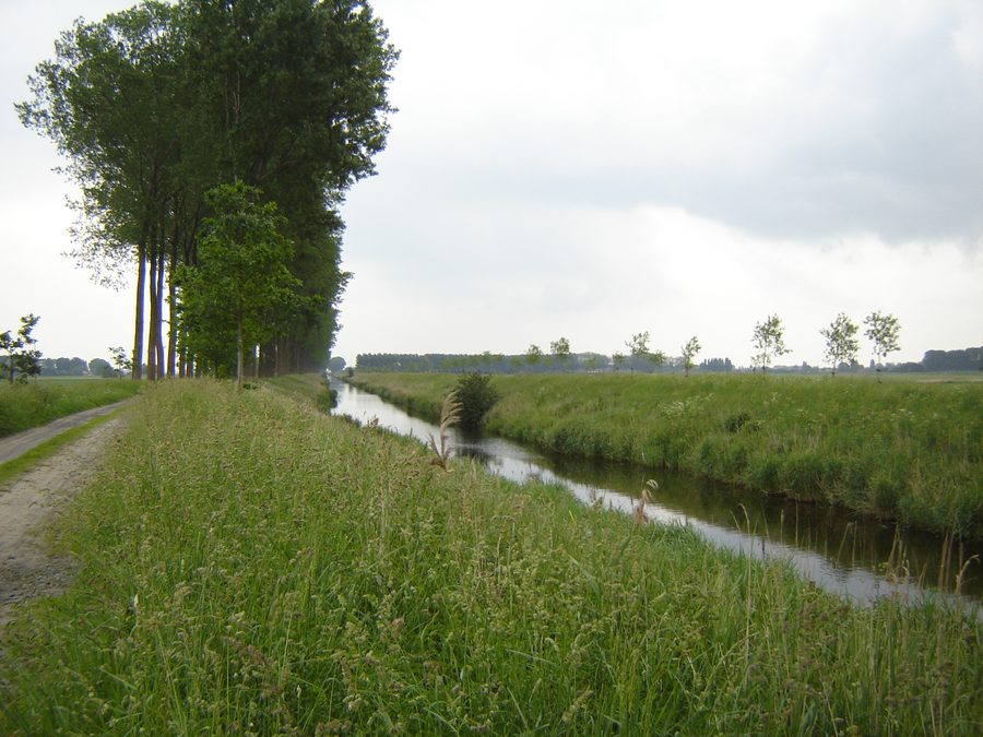 Leopold Canal near Sint-Jan-in-Eremo in Sint-Laureins