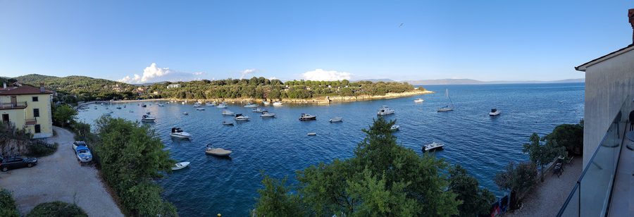 Panorama of Sveta Marina on the coast of Istria