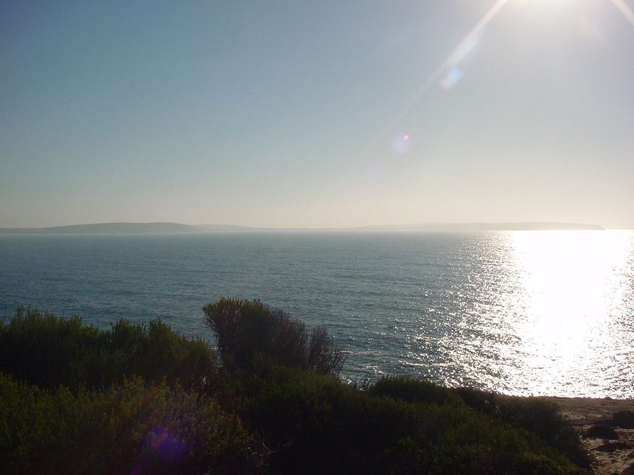 Coastal landscape of Bremer Bay with bay and natural shoreline vegetation