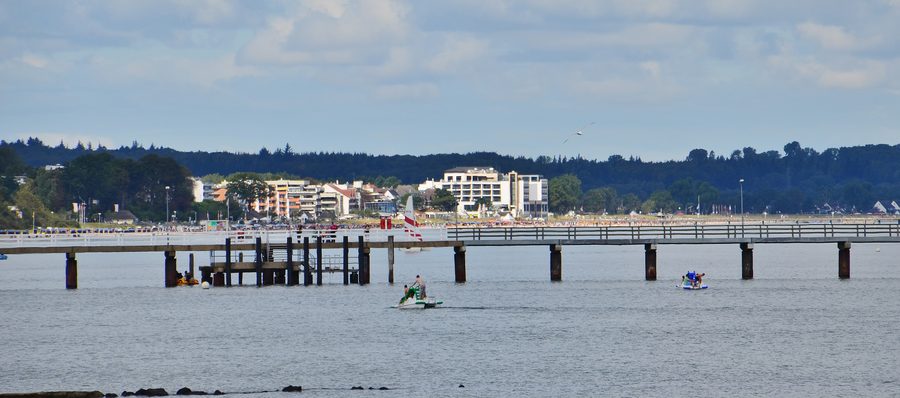 Pier in Scharbeutz on the Baltic Sea