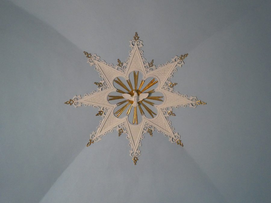 Dove of the Holy Spirit in the sanctuary of the Blessed Virgin of the Angel in Piovene Rocchette