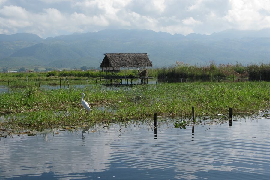 Houses on Inle Lake in Shan State