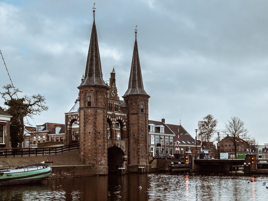 Waterpoort in Sneek on the canal