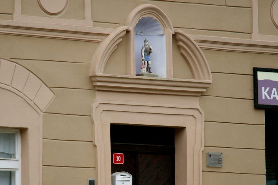 Historic bourgeois house on Náměstí Republiky square in Jáchymov