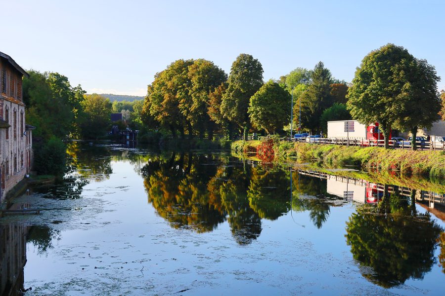 The Aube near Bar-sur-Aube in the Aube department