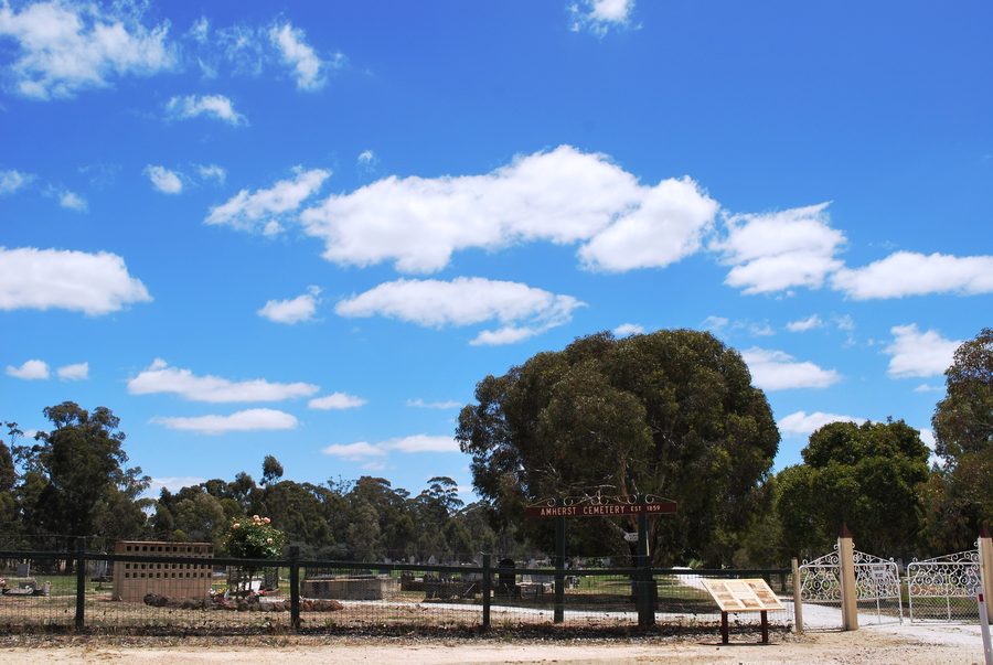 Cemetery in Amherst, Victoria, Australia