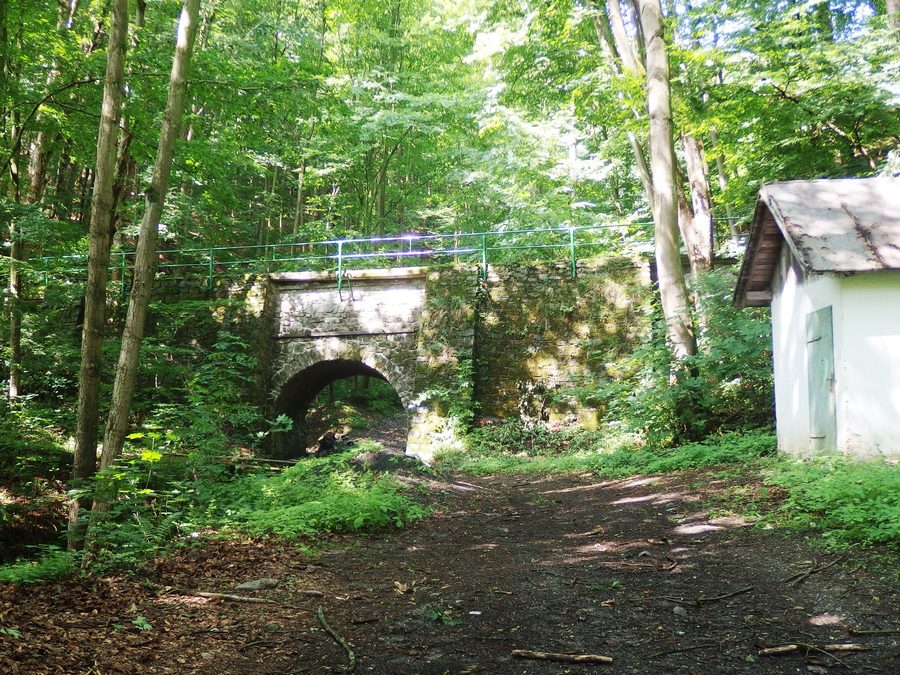 Aqueduct of the White Stag Canal in Hradec nad Moravicí, Czech Republic