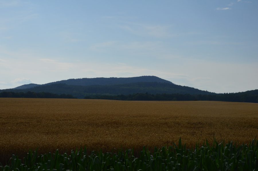 View from the road between the localities of Sulistrowice and Oleszna