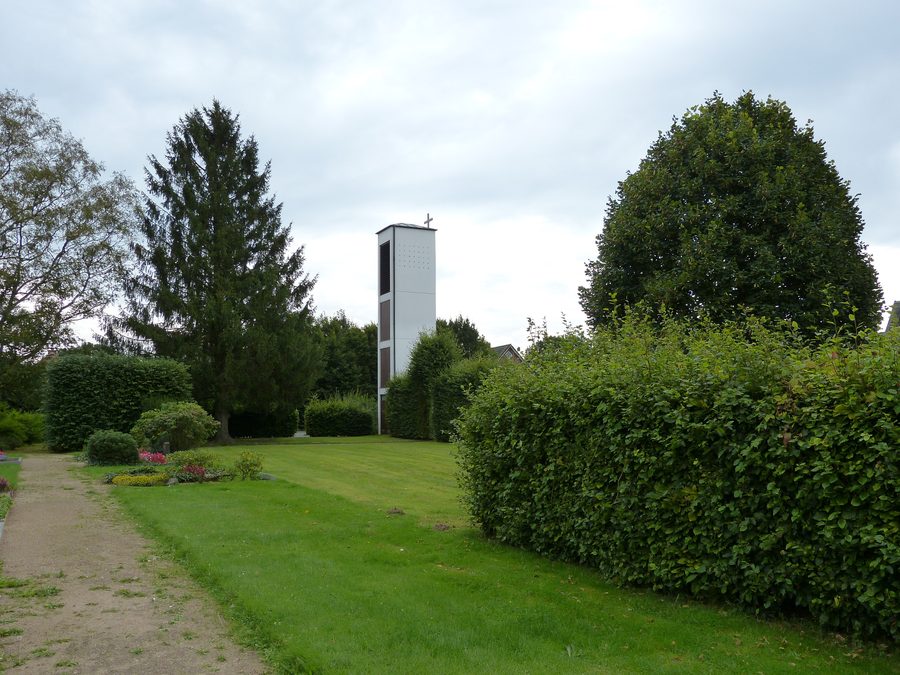 Bell tower of the Apostles-John Church in Oering