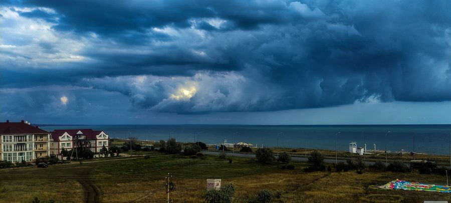 Coast of the village of Beregovoye on Crimea