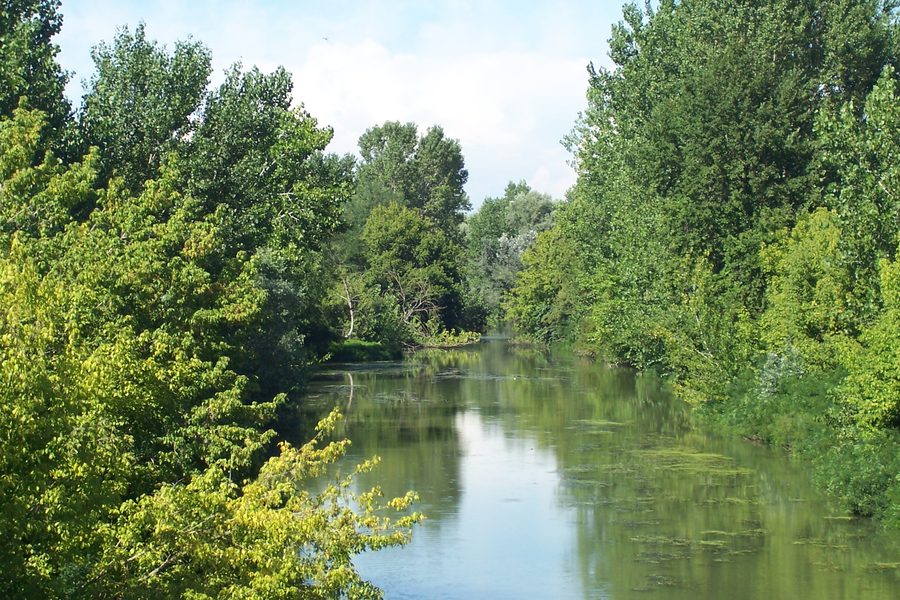 The lower Olona above San Zenone al Po in the province of Pavia