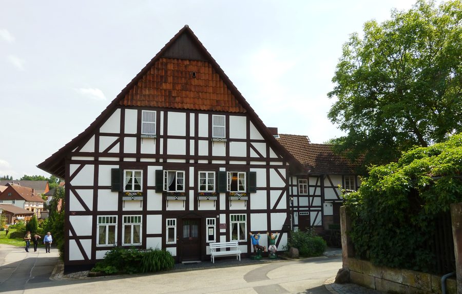 Wilhelm Busch Mill with mill wheel in Ebergötzen