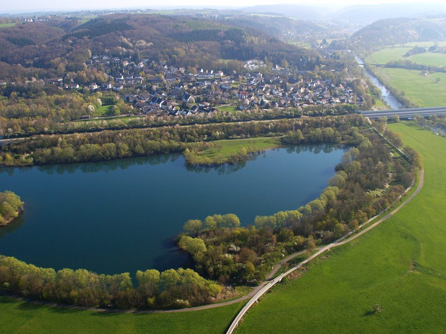 Allner Castle on Allner Lake near Hennef