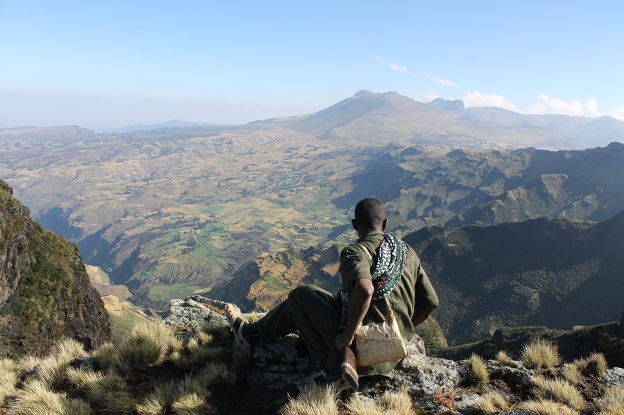 View of the Simien Mountains in Ethiopia