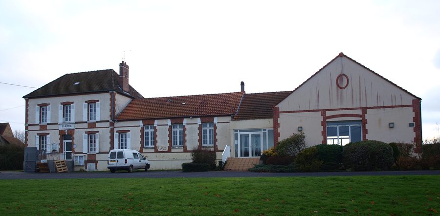 Town hall of Morsains in the Marne department