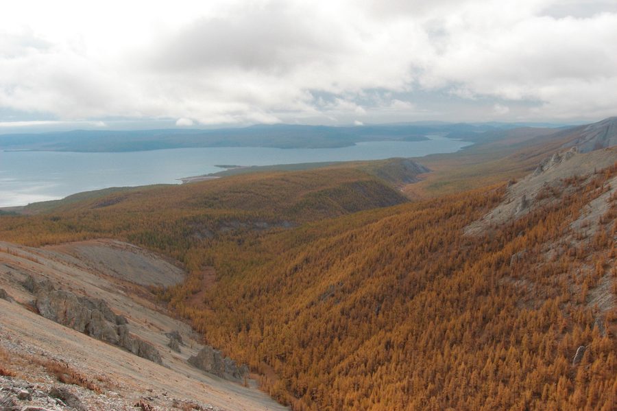 Landscape at Lake Khuvsgul in Mongolia