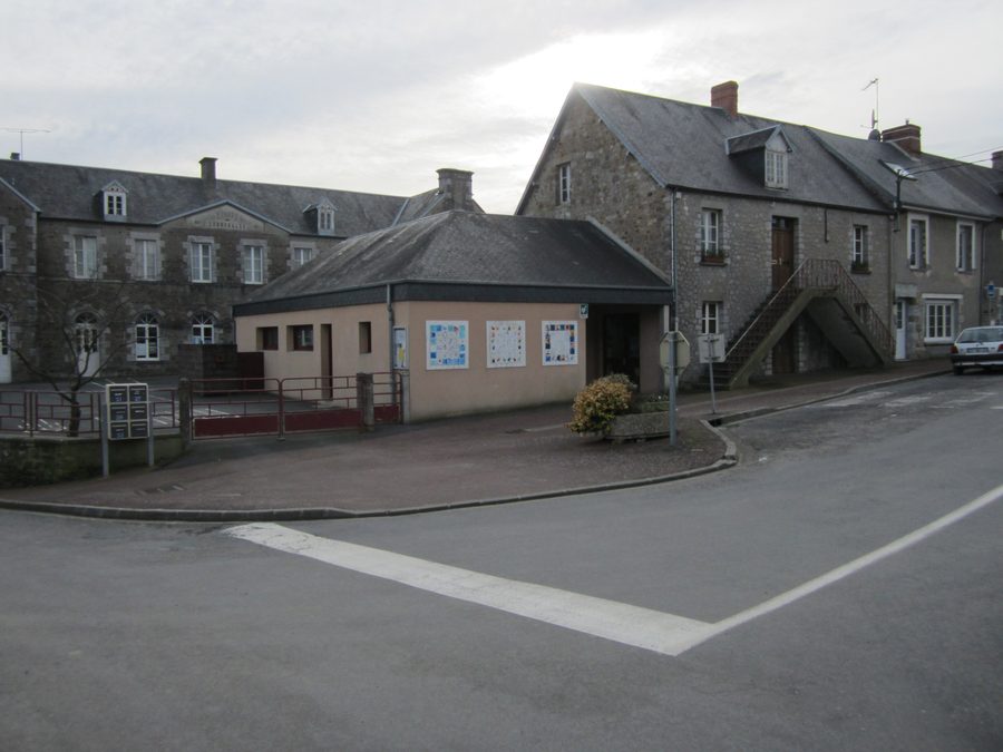 Town hall of Saint-Denis-le-Vêtu in the Manche department