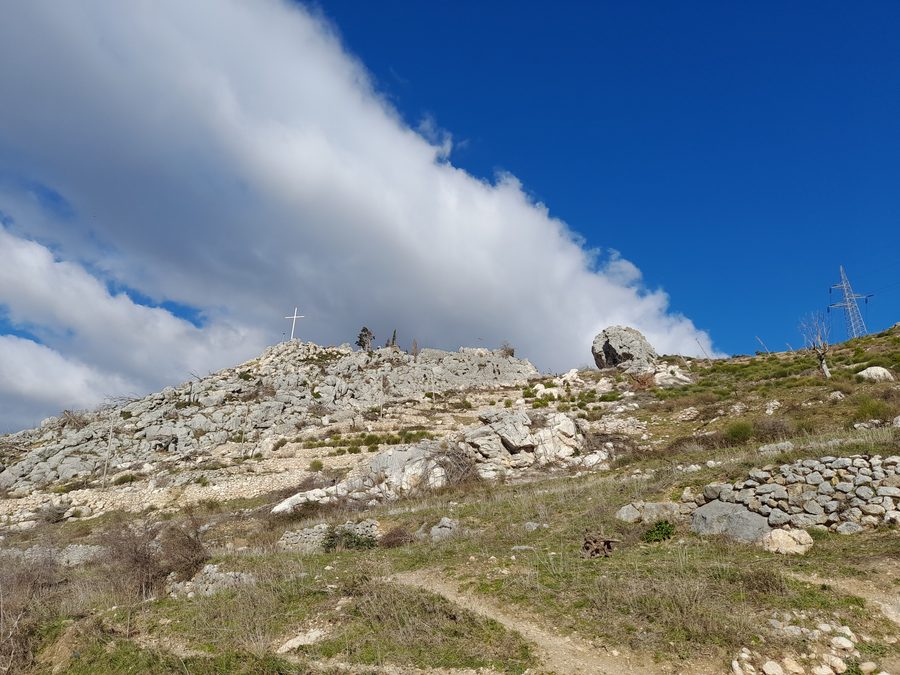 View over Solin in Croatia from the Church of St. Peter in Kučine
