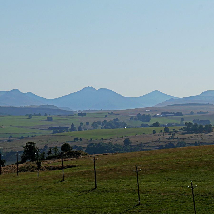 The Monts du Cantal in the area of the Parc naturel régional des Volcans d’Auvergne