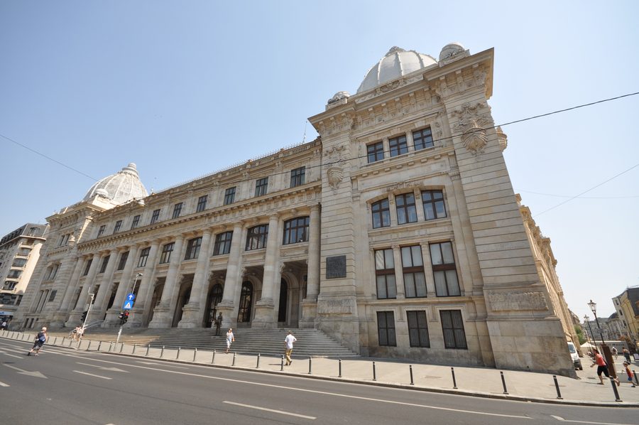 Neoclassical building of the National Museum of Romanian History in Bucharest