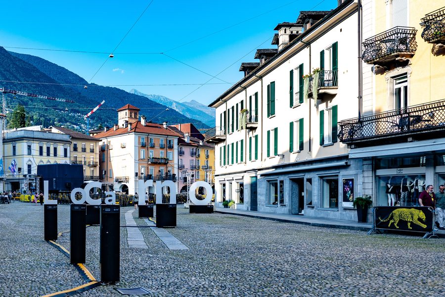 Piazza Grande in Locarno, Switzerland