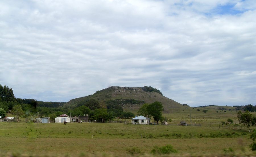 Hilly landscape in the inland area of Rivera