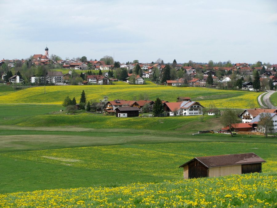 View of Seeg in the Ostallgäu from the east