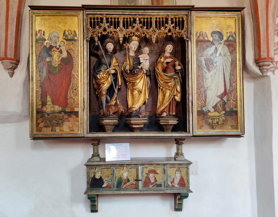 Evangelical town church in Langenzenn in the district of Fürth