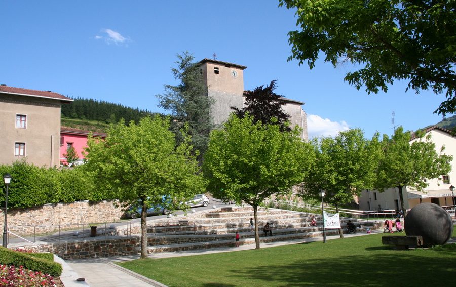 View of the church of Etxebarria