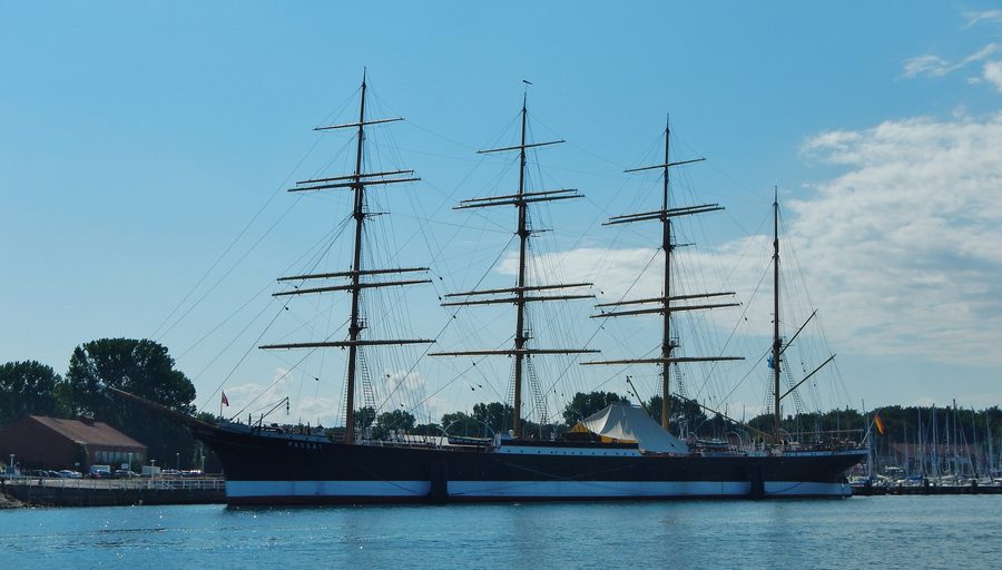 Four-masted barque Passat in Travemünde
