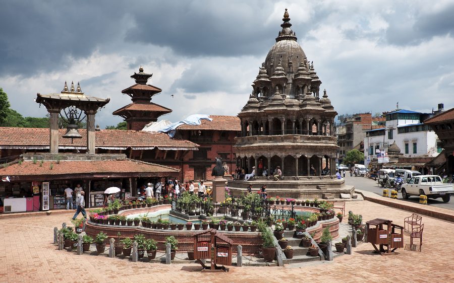 Historic square in Nepal’s Kathmandu Valley