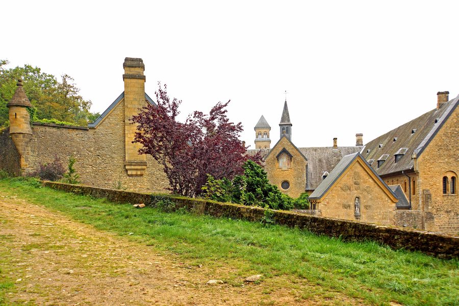 Orval Abbey in Villers-devant-Orval, a historic Cistercian monastery.