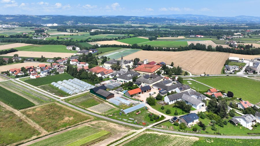 Southwest view of Pupping in Upper Austria