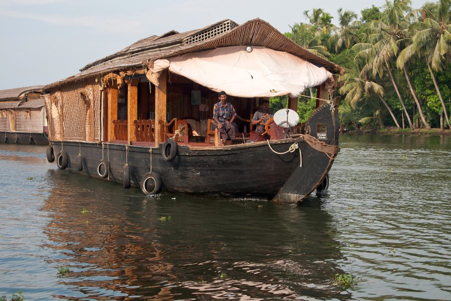 Houseboats in the Kerala backwaters