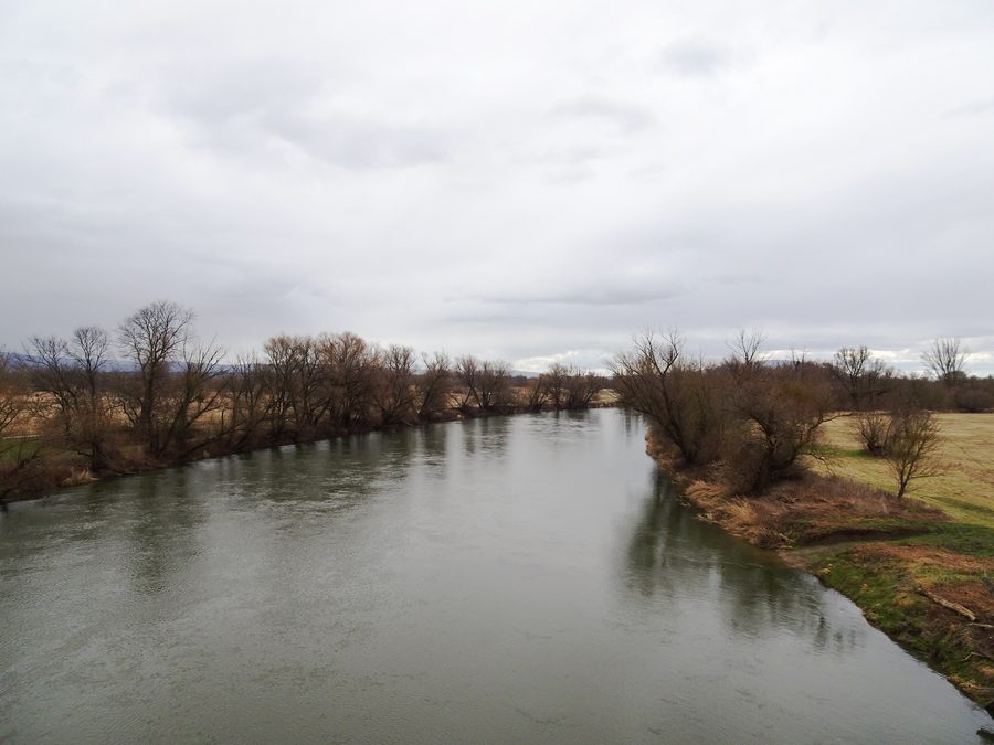 The March River near Marchegg on the border with Slovakia