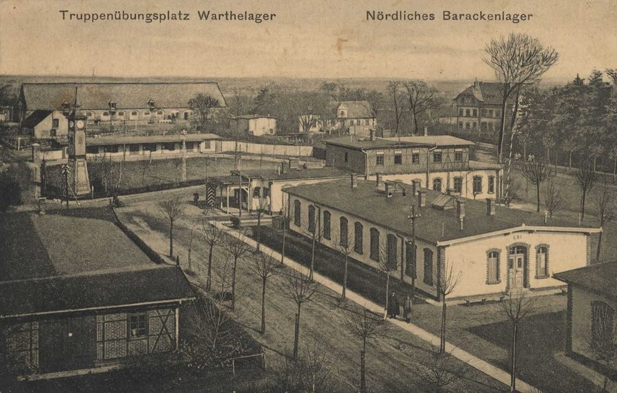 Northern barracks camp in Warthelager near Poznań in 1915