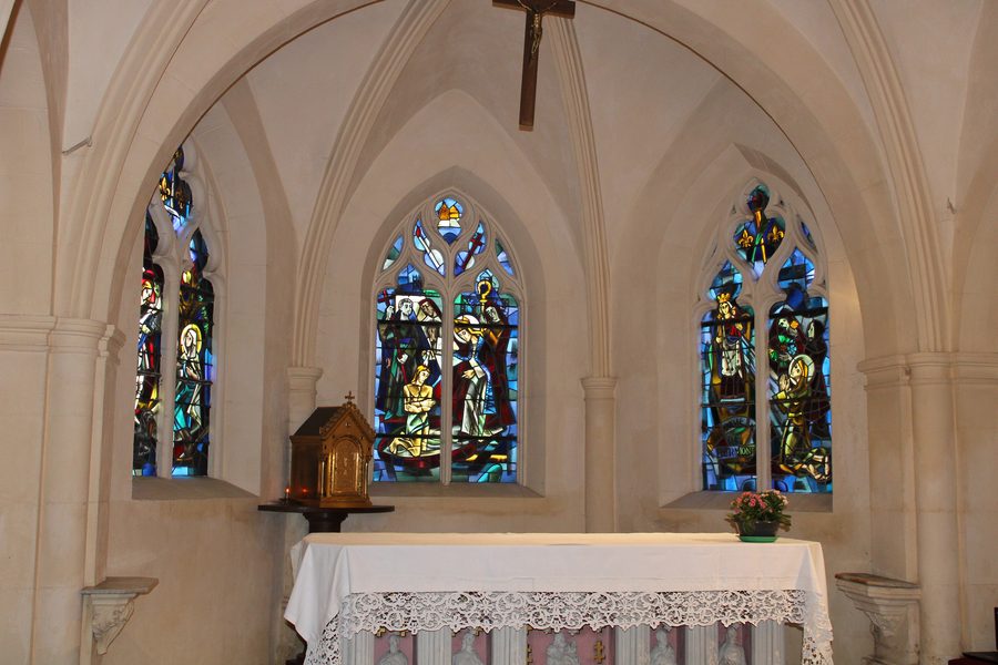 The chevet of the church of Domrémy-la-Pucelle