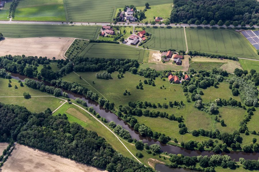 The Ems near Telgte in North Rhine-Westphalia