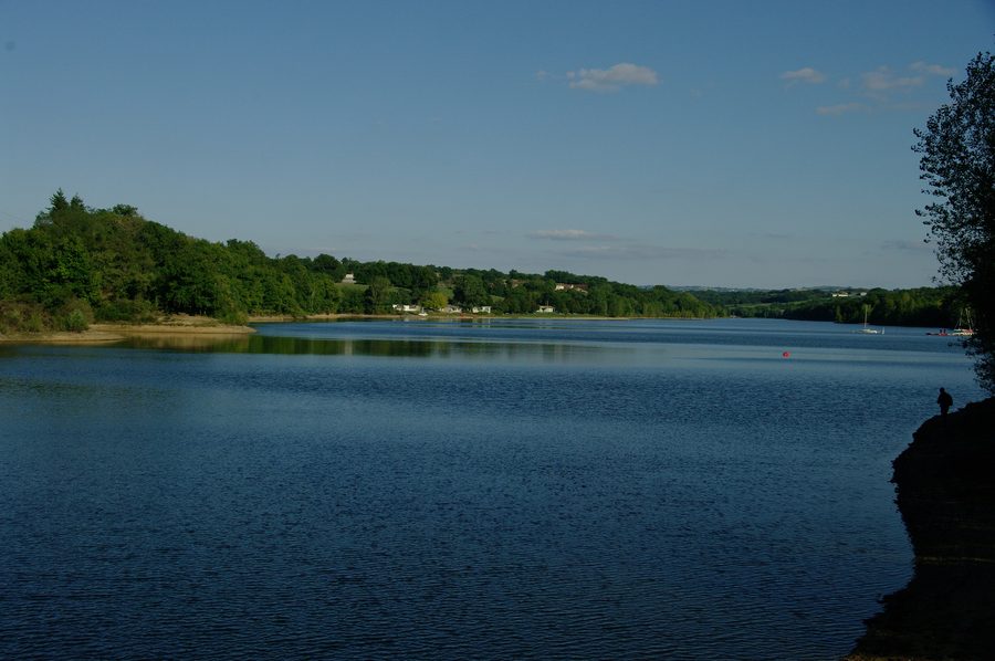 Landscape at Lac de la Roucarié in the Tarn