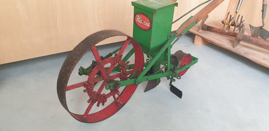 Hassia seed drill in the Museum of Garden Culture in Illertissen