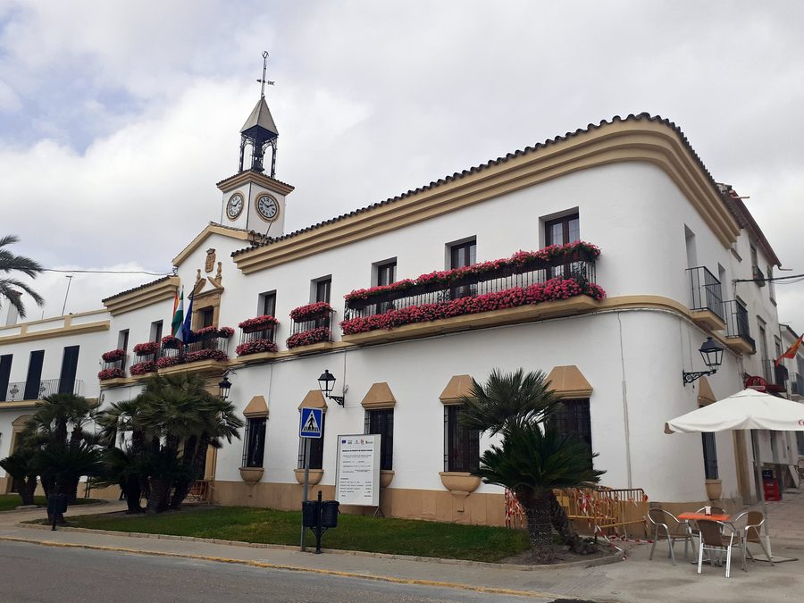 Facade of the Town Hall of Cañete de las Torres, province of Córdoba, Spain.